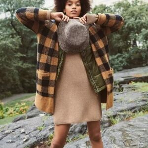 Madewell Buffalo Check Kent Cardigan Size Small